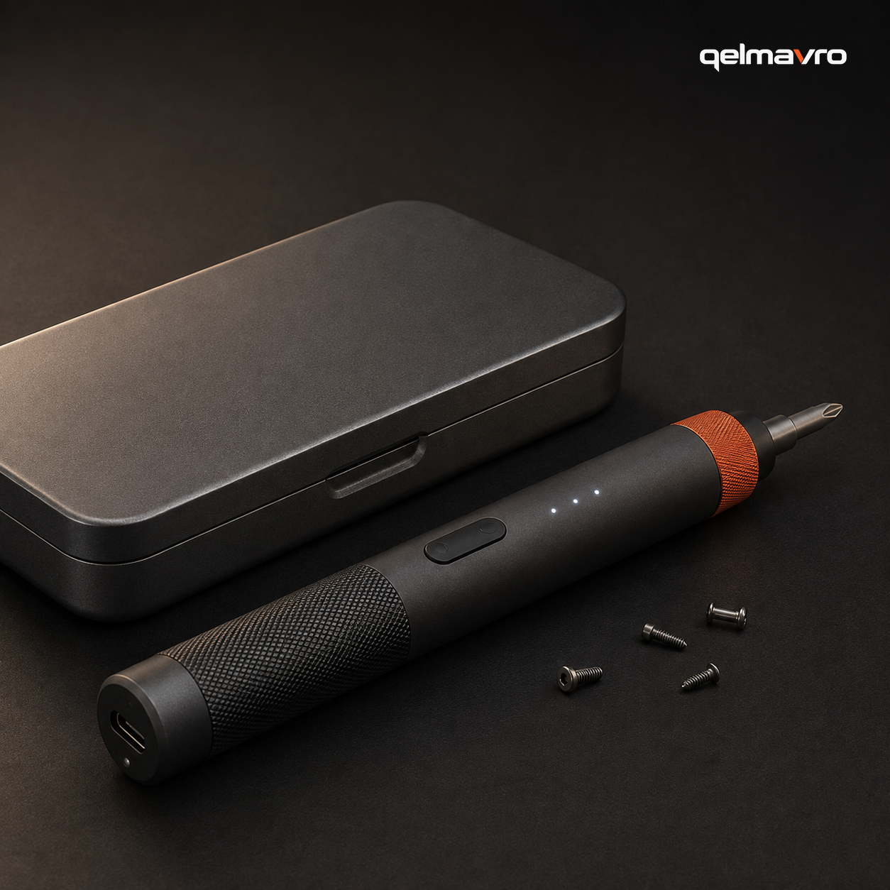 QELMAVRO Cordless Precision Screwdriver Kit – USB-C Rechargeable 24-Bit Repair Tool