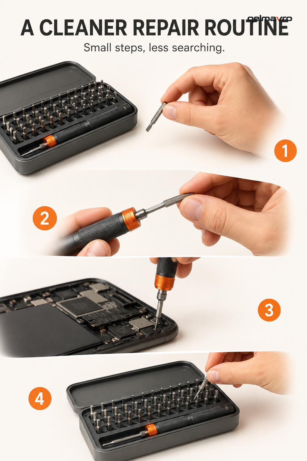 A cleaner repair routine